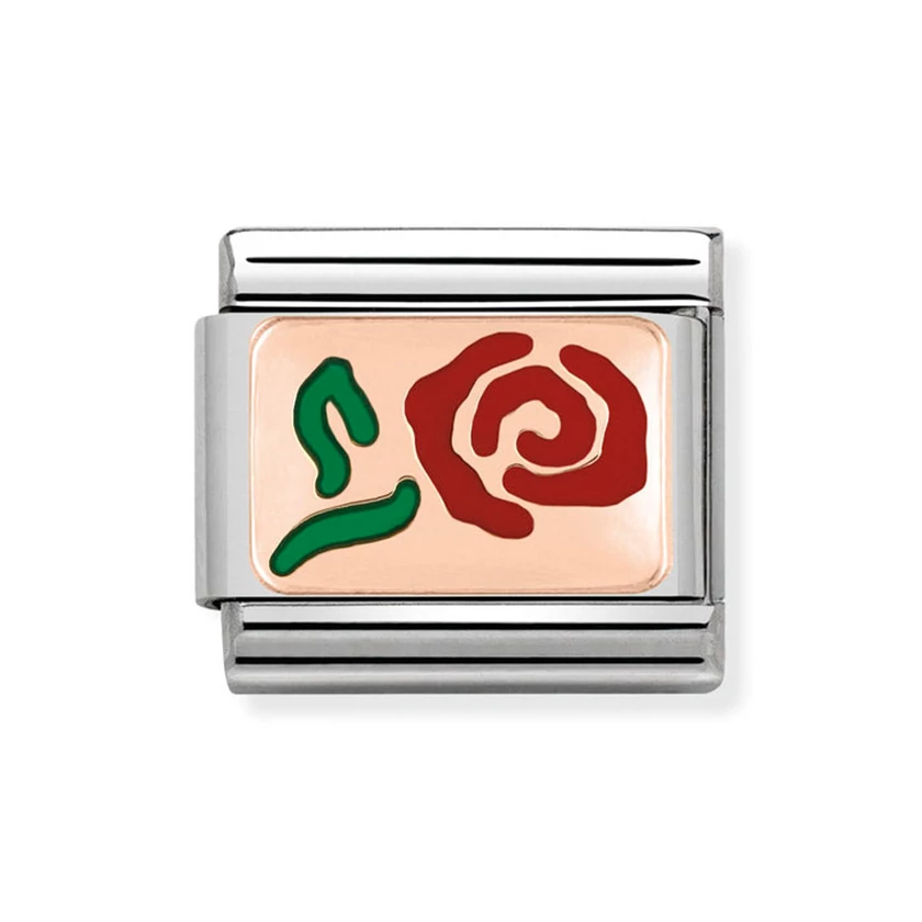 Nomination rozé arany rózsa charm - 430201/10