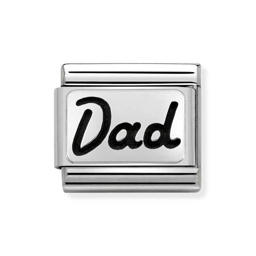 Nomination ezüst 'Dad' charm - 330102/33