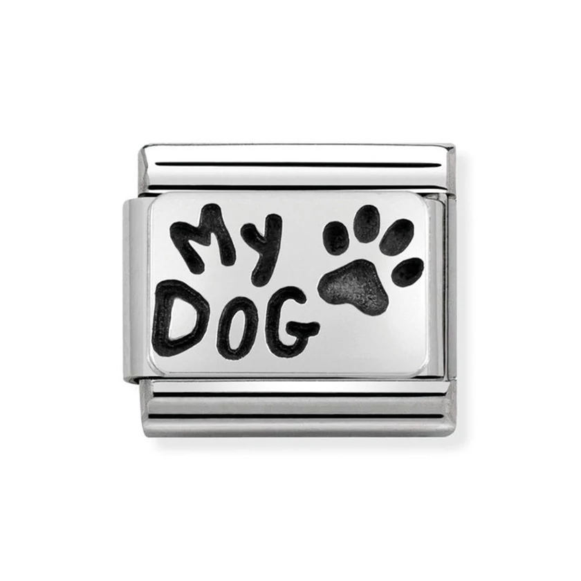 Nomination ezüst "My dog" charm - 330102/35