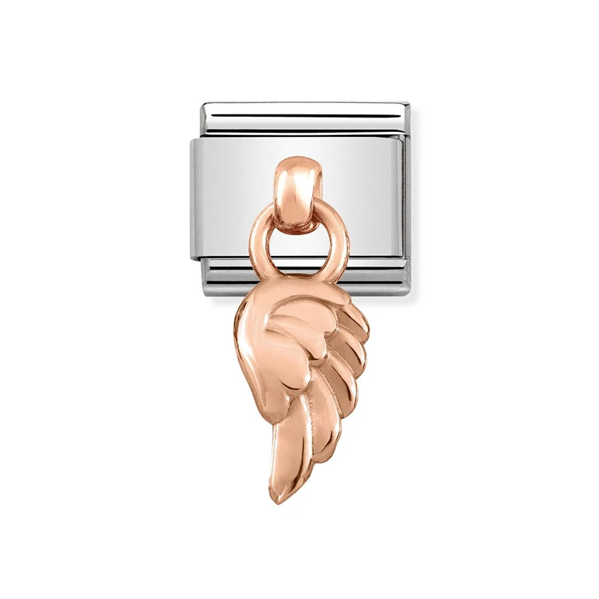 Nomination rozé arany szárny charm - 431800/06