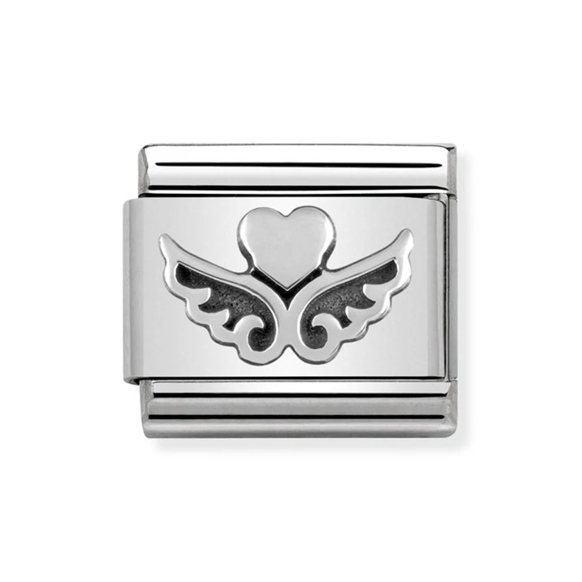 Nomination ezüst szív charm - 330101/13