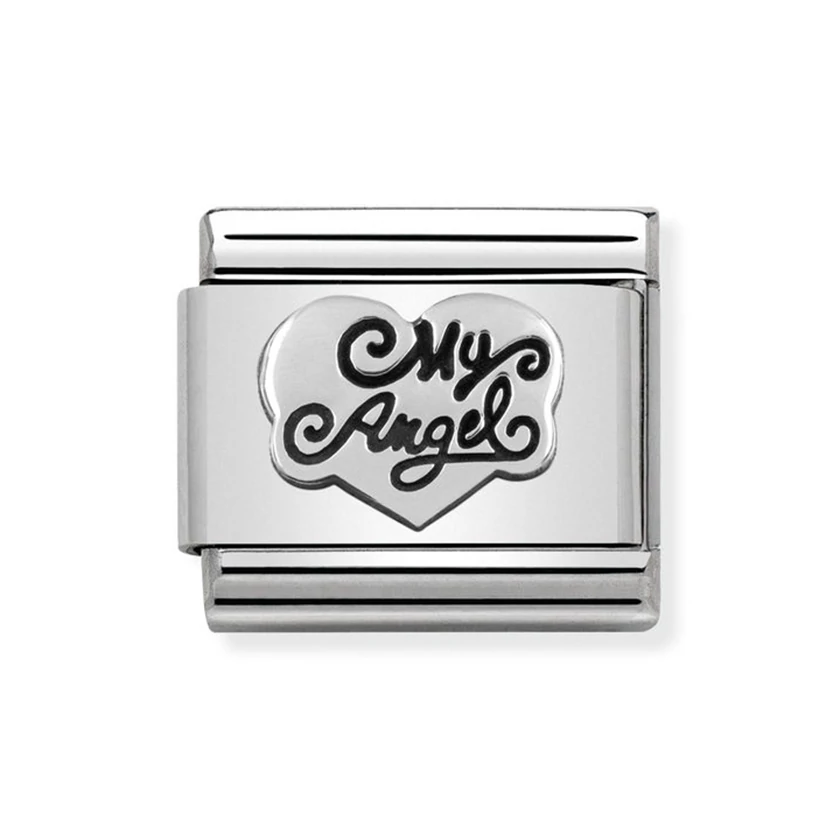 Nomination ezüst szív charm - 330101/14