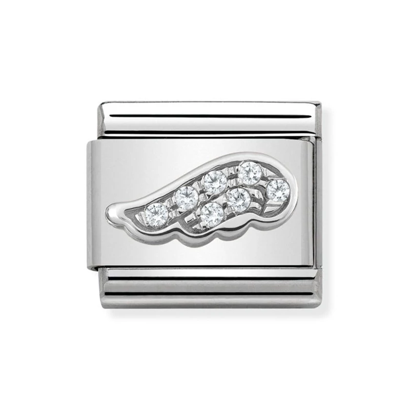 Nomination ezüst szárny charm - 330304/16