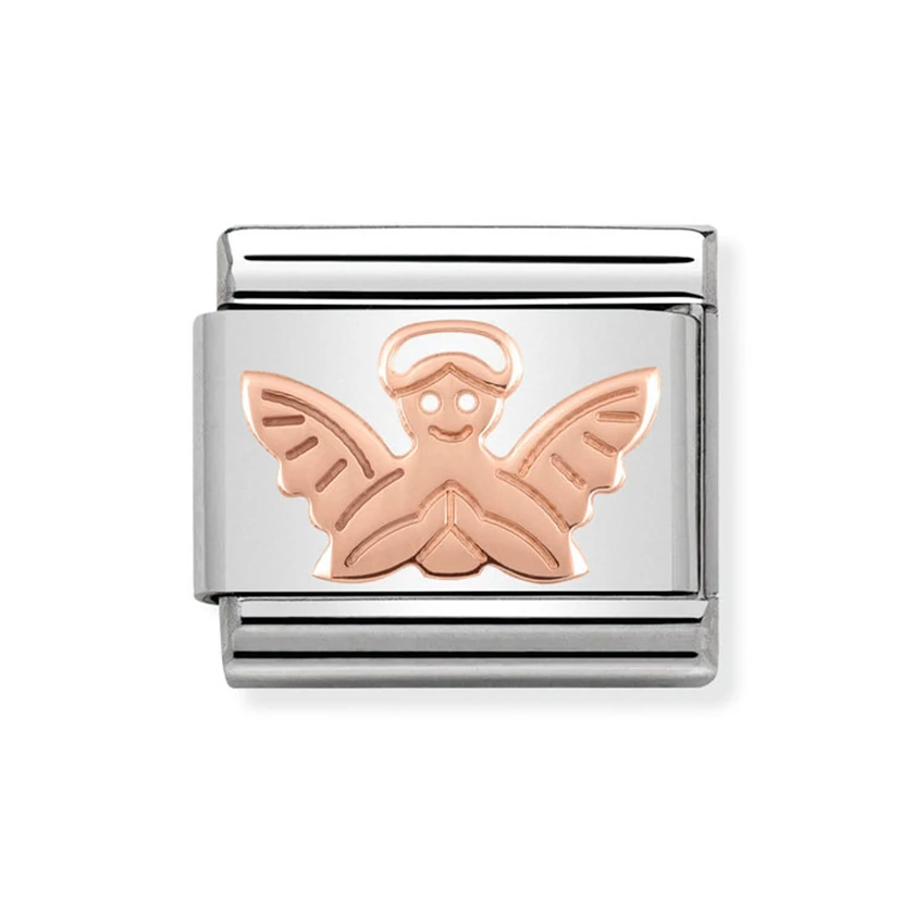 Nomination rozé arany angyal charm - 430104/14