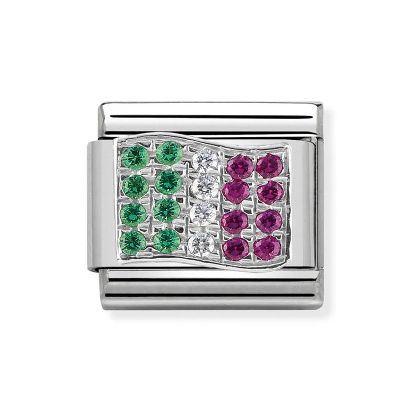 Nomination olasz zászló charm - 330318/02