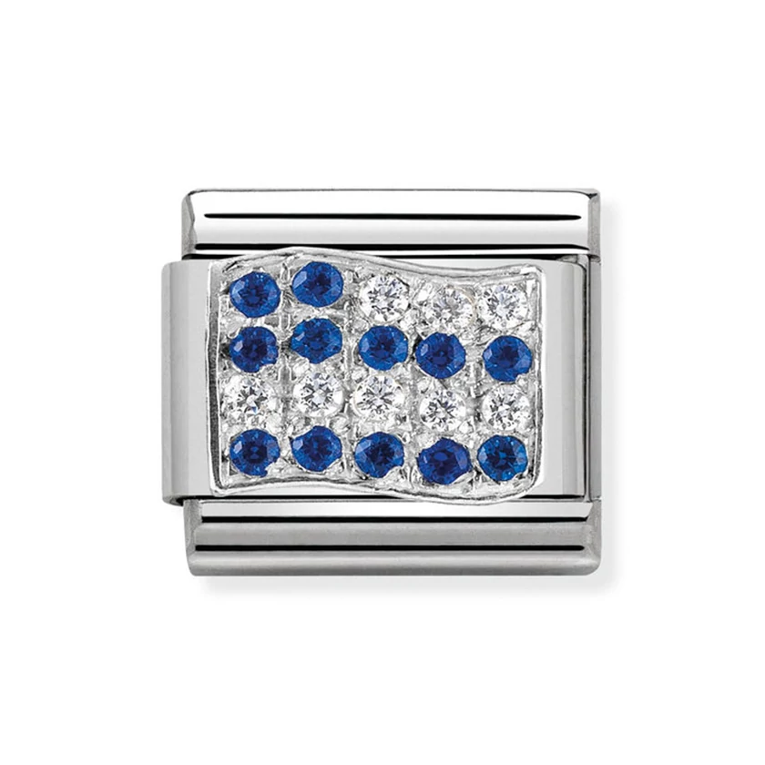 Nomination görög zászló charm - 330318/08
