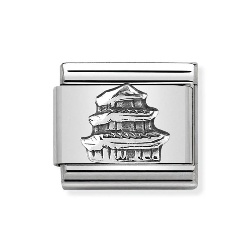 Nomination ezüst Pagoda charm - 330105/25