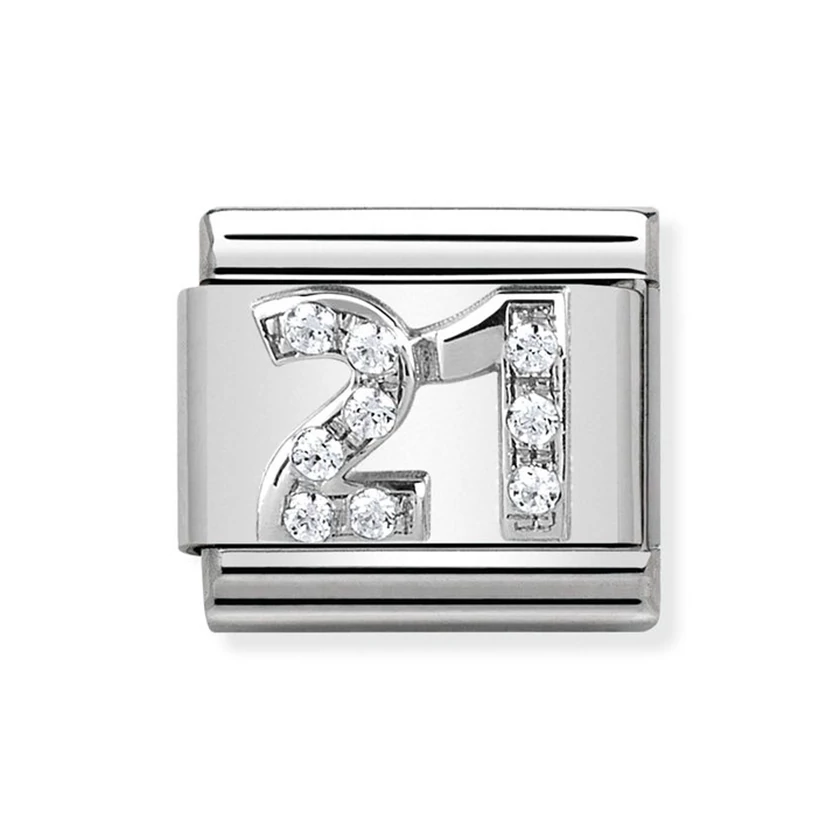 Nomination ezüst '21' charm - 330304/19
