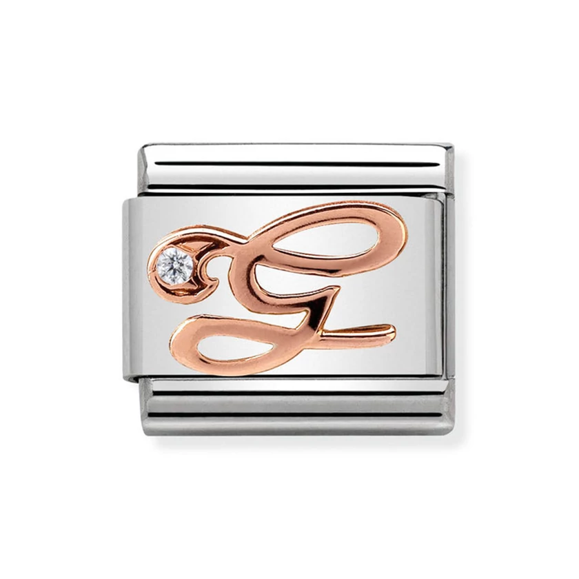 Nomination rozé "G" betű charm - 430310/07