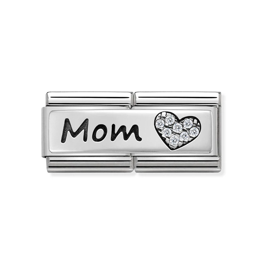 Nomination ezüst 'Mom' dupla charm - 330731/06