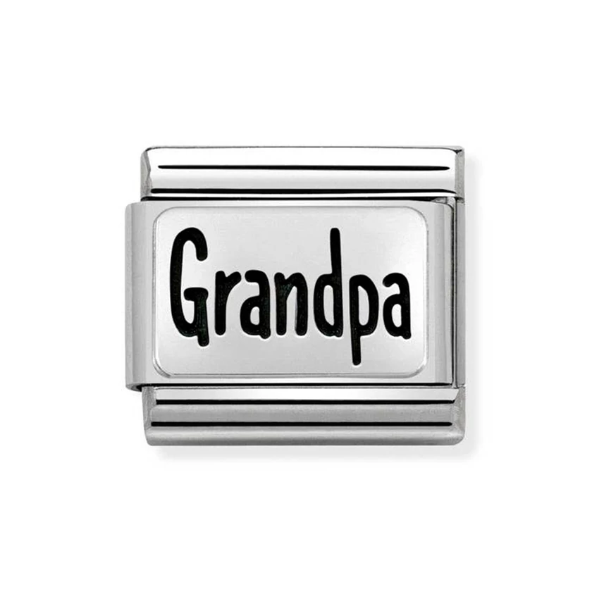 Nomination ezüst 'Grandpa' charm - 330102/45