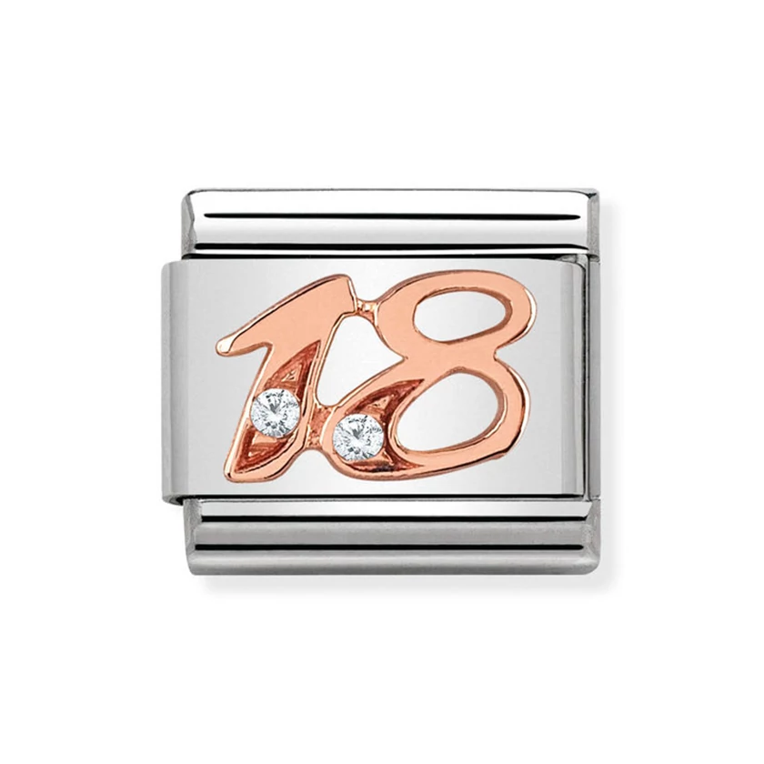 Nomination rozé arany '18' charm - 430315/18