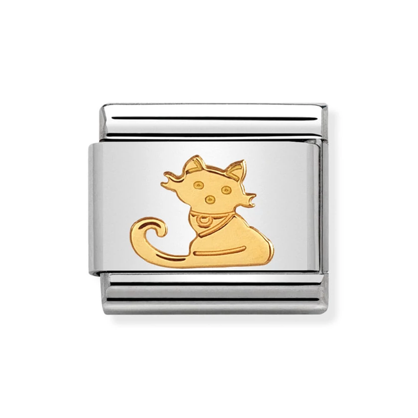 Nomination arany cica charm - 030112/32