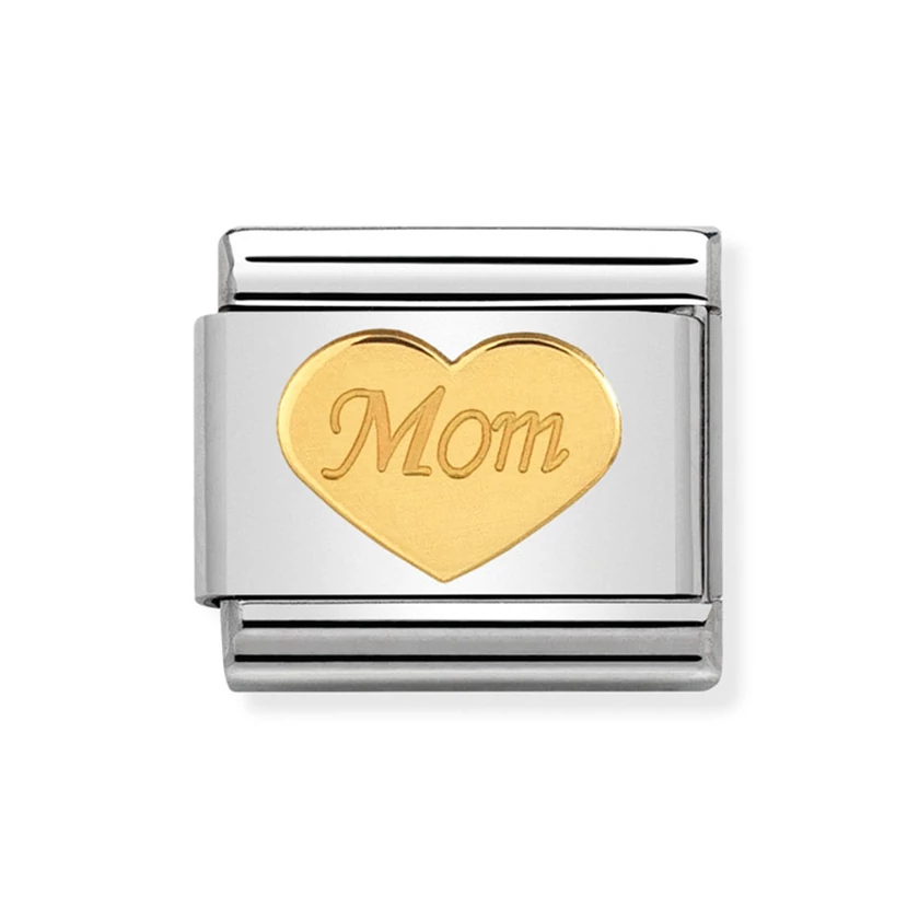 Nomination arany "Mom" charm - 030162/37