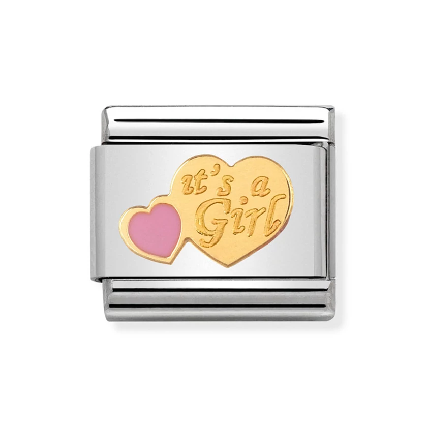 Nomination arany It's a girl charm - 030242/39