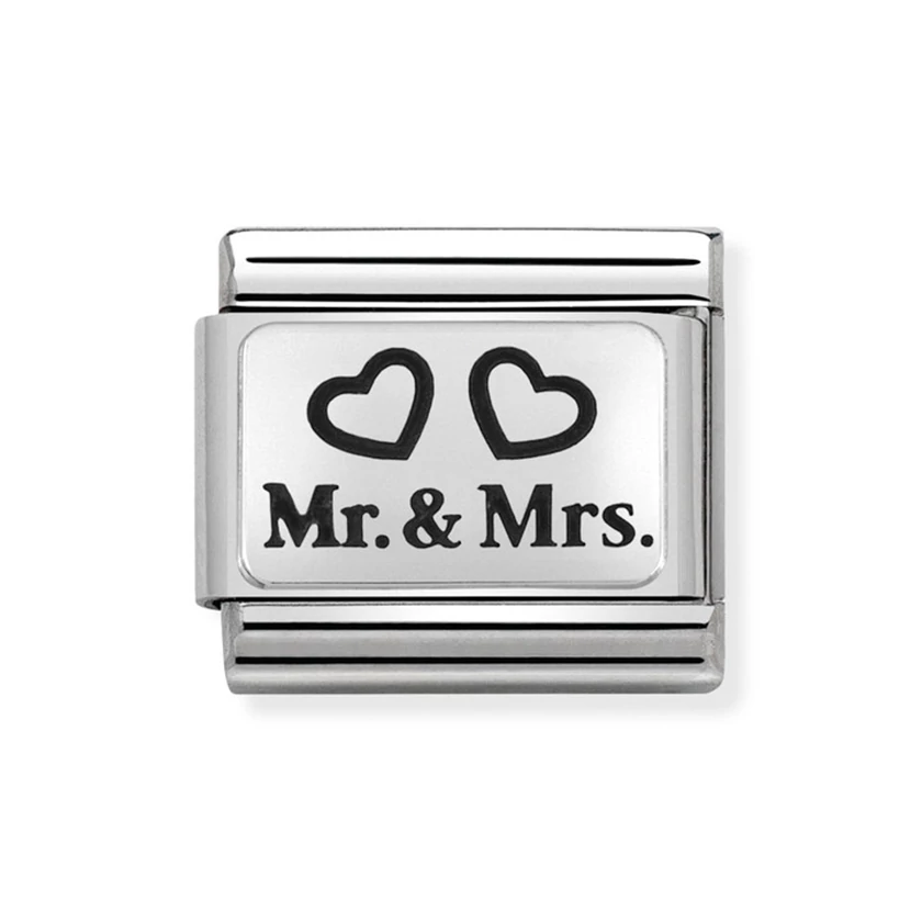 Nomination ezüst Mr. & Mrs. charm - 330109/01