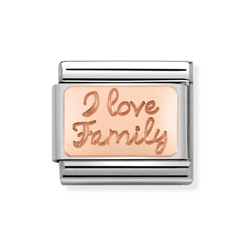 Nomination rozé arany család charm - 430101/41