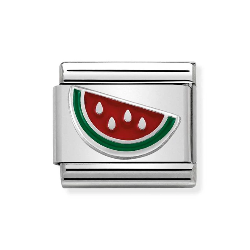 Nomination ezüst dinnye charm - 330202/42