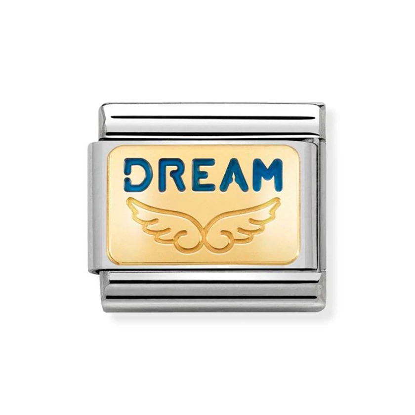 Nomination kék 'Dream' charm - 030284/35