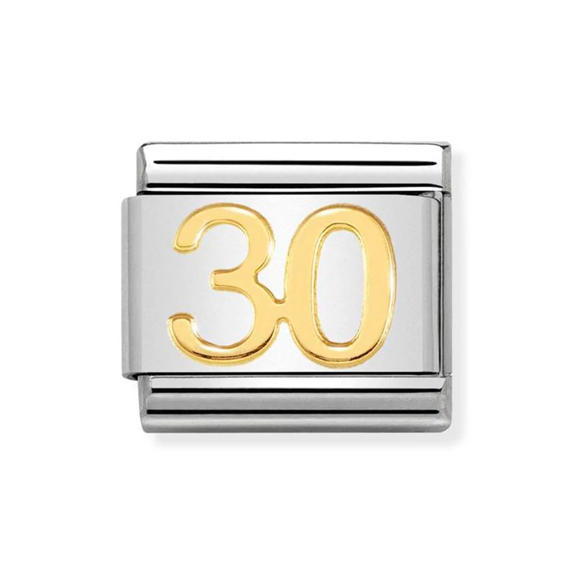 Nomination arany '30' szám charm - 030109/40