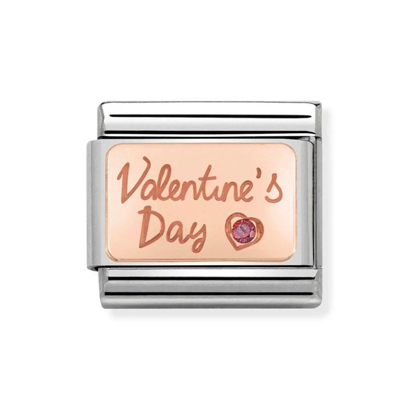 Nomination rozé arany valentin nap charm - 430316/02