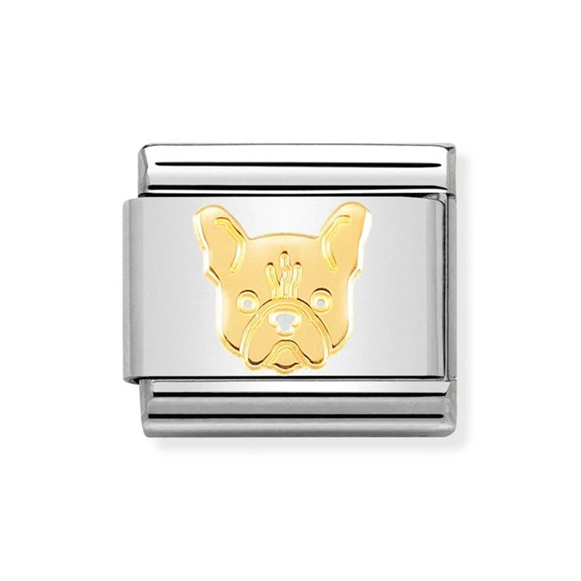 Nomination arany Francia Bulldog charm - 030162/54