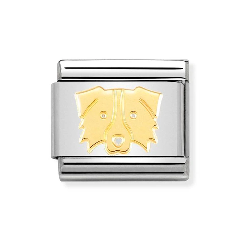 Nomination arany border collie charm - 030162/59