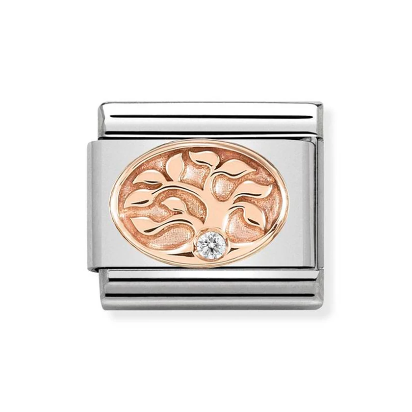 Nomination rozé arany életfa charm - 430305/12