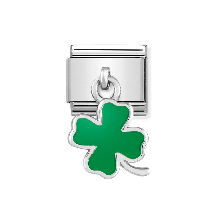 Nomination zöld lóhere charm - 331805/01