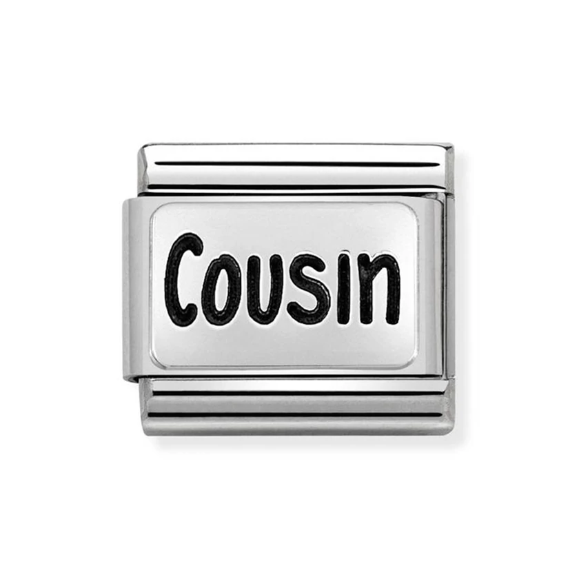 Nomination ezüst 'Cousin' charm - 330109/12