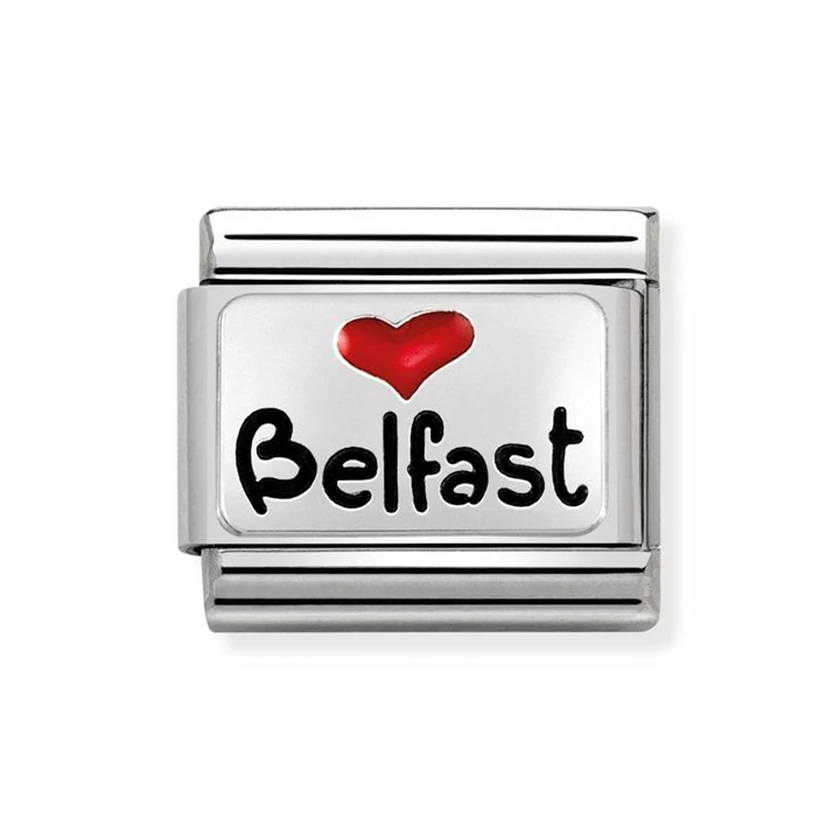 Nomination ezüst 'Belfast' charm - 330209/11