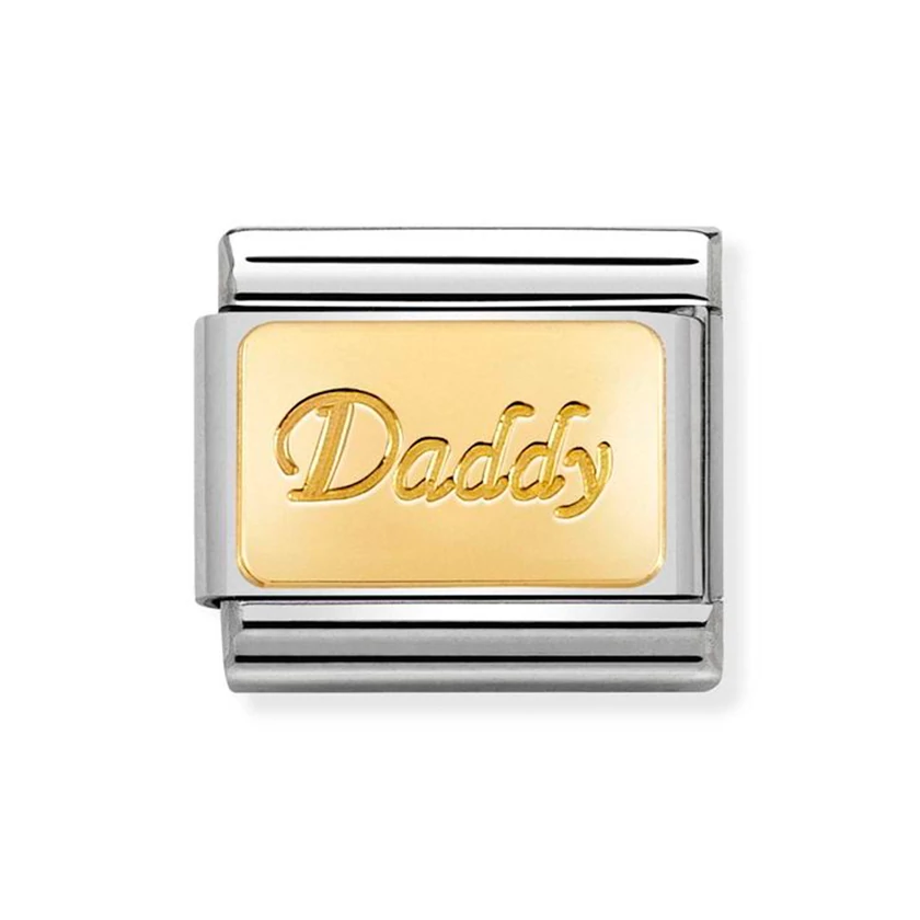 Nomination arany "Daddy" charm - 030153/18