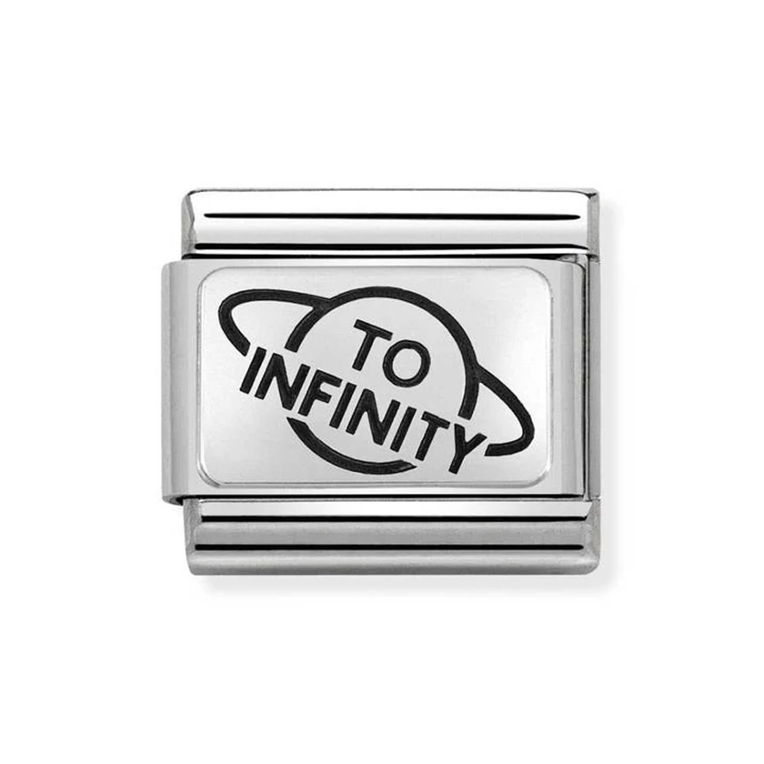 Nomination ezüst 'To Infinity' charm - 330109/24