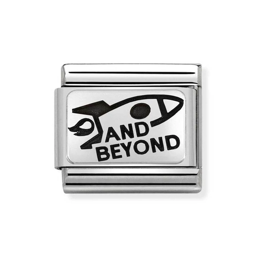 Nomination ezüst 'And Beyond' charm - 330109/25