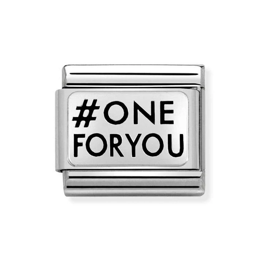 Nomination ezüst 'One for you' charm - 330109/29