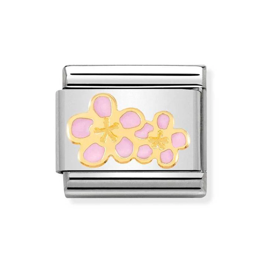 Nomination lila virág charm - 030278/16