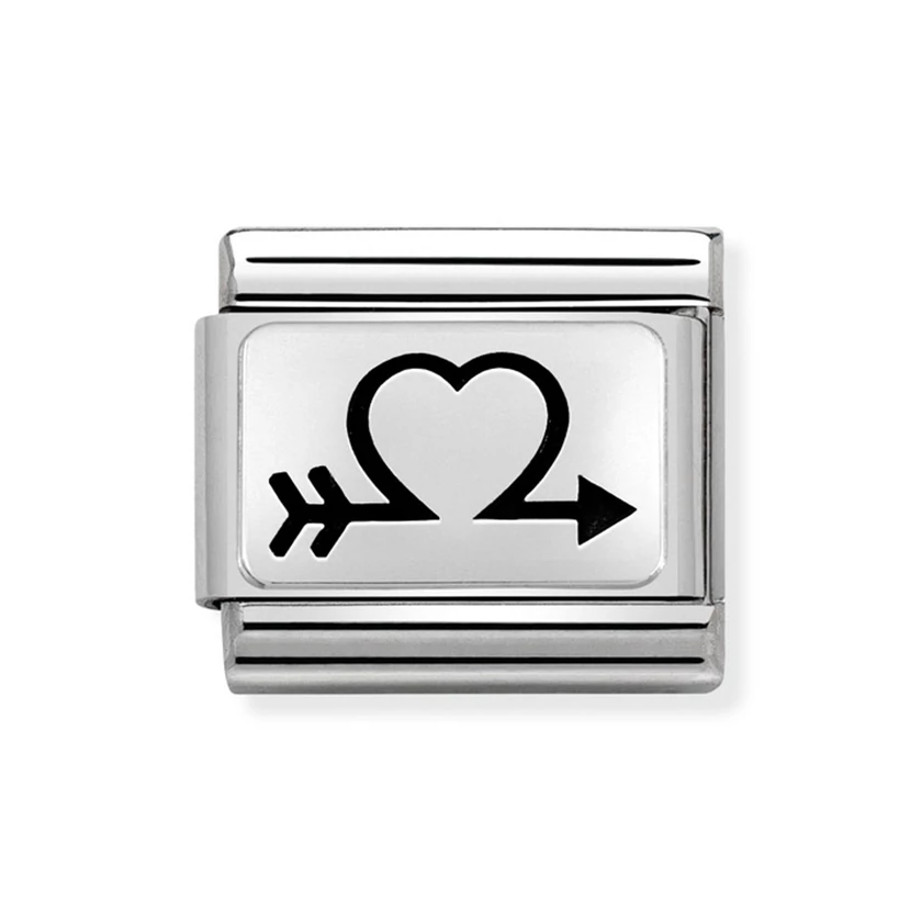 Nomination ezüst szív charm - 330109/37