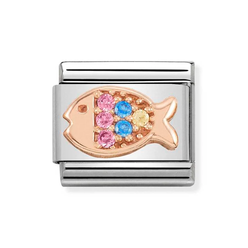 Nomination rozé arany hal charm - 430302/26