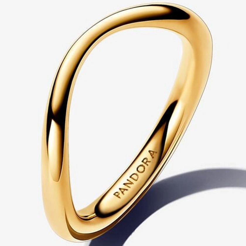 Pandora organikus formájú aranyozott gyűrű - 163314C00-50