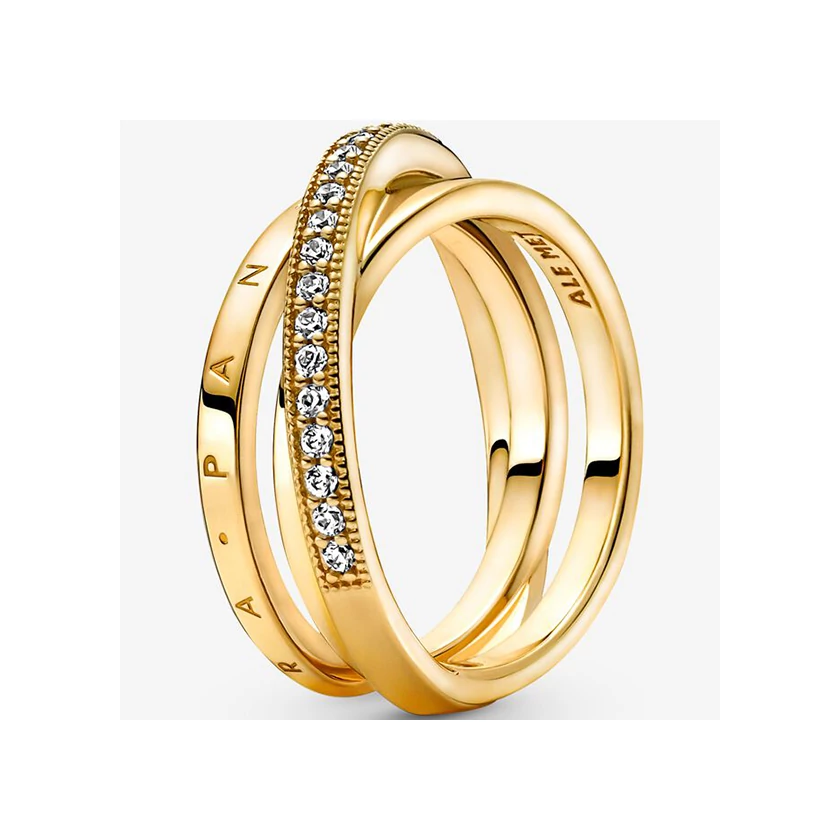 Pandora összefonódó pavé gyűrű - 169057C01-50