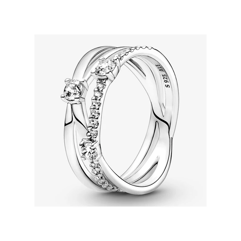 Pandora csillogó tripla gyűrű - 199400C01-50