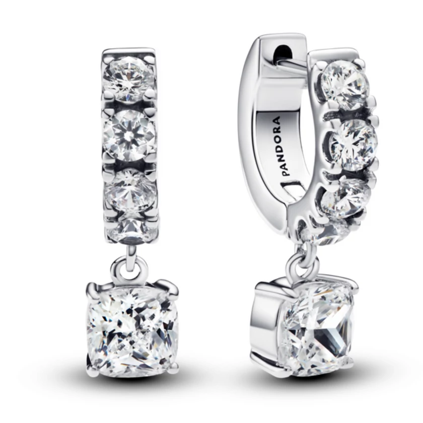 Pandora Pavé függő karika fülbevaló - 293547C01