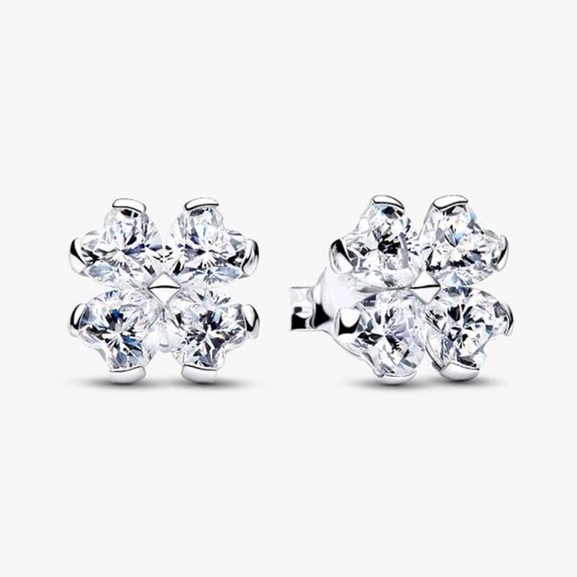 Pandora négylevelű lóhere ezüst fülbevaló - 294500C01