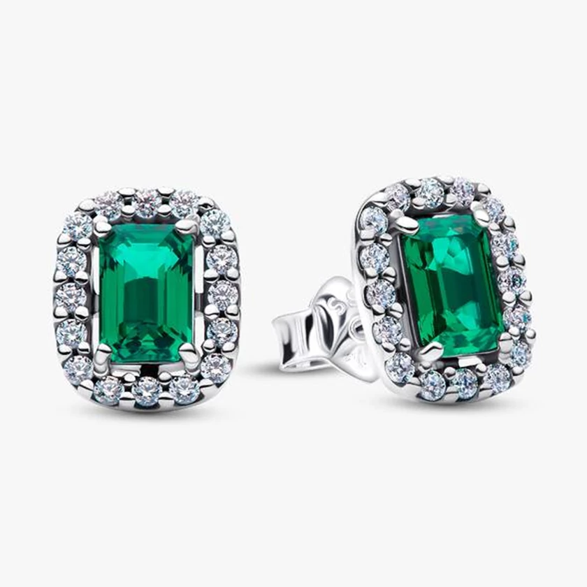 Pandora zöld cirkónia köves fülbevaló  - 294501C01