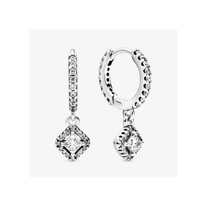 Pandora szögletes elegancia fülbevaló - 298503C01