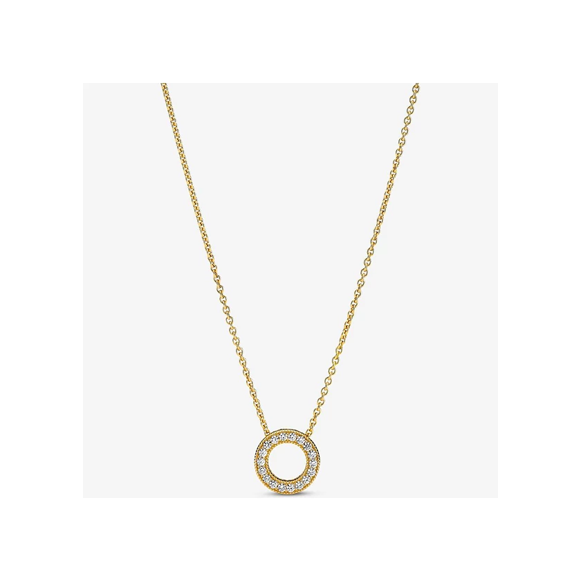 Pandora logó pavé karika nyaklánc - 367436C01-45