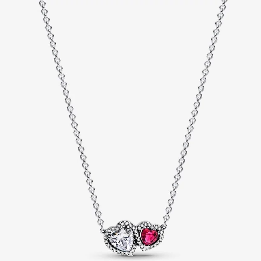 Pandora Glória szívek medálos nyaklánc - 393632C01-45