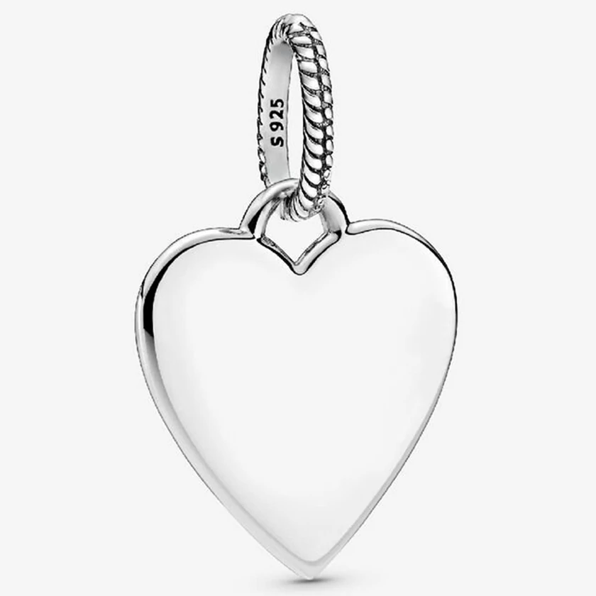 Pandora ezüst gravírozható szív alakú medál - 398914C00