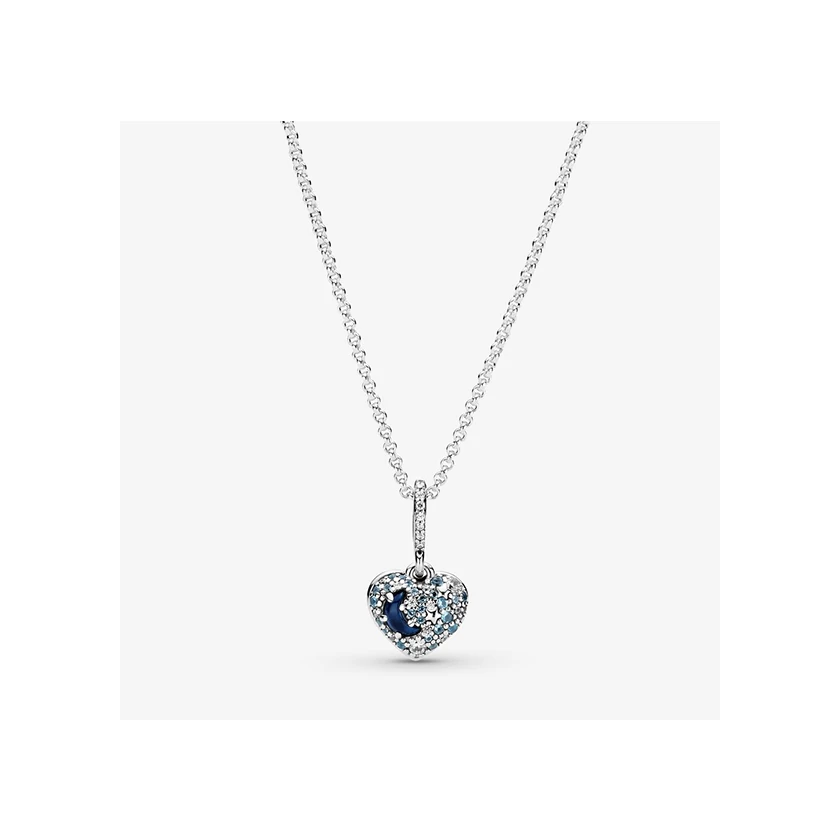 Pandora ragyogó kék hold & csillagok nyaklánc - 399232C01-50