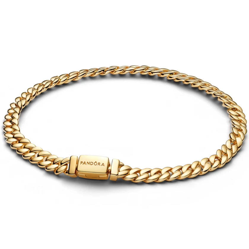 Pandora kubai láncos aranyozott karkötő  - 564367C00-16